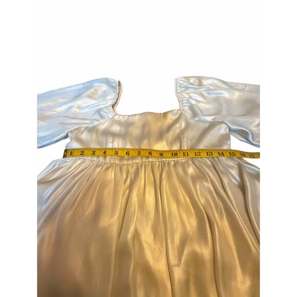 Shop Neighbor by In the Beginning Ivory Balloon Sleeve Dress - Size S - Picture 7 of 12